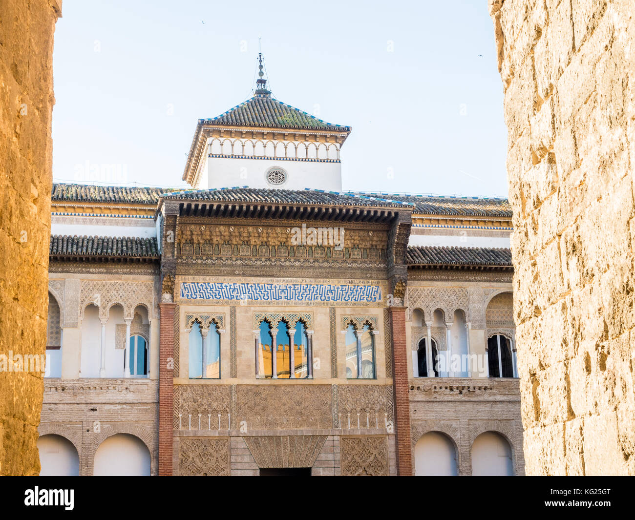 Palazzo Alcazar, sito patrimonio dell'umanità dell'UNESCO, Siviglia (Siviglia), Andalusia, Spagna, Europa Foto Stock