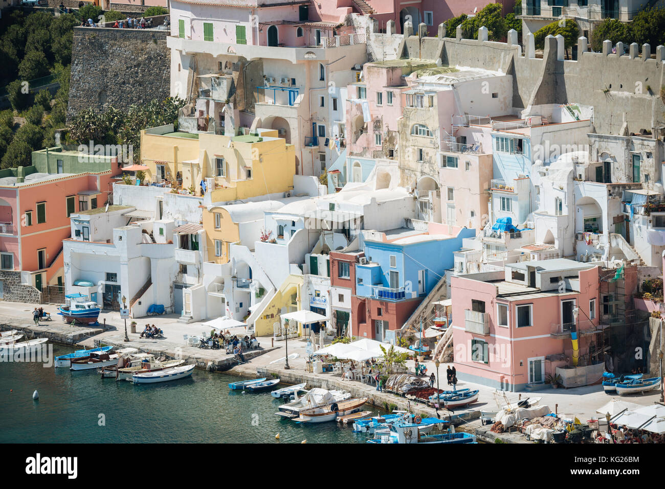 Isola di Procida, Baia di Napoli, Campania, Italia, Europa Foto Stock