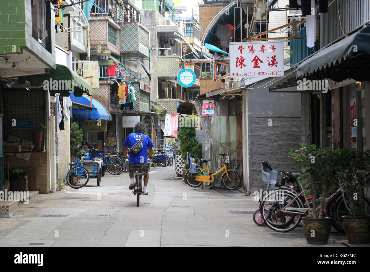 Cheung Chau Island, Villaggio, Hong Kong, Cina, Asia Foto Stock