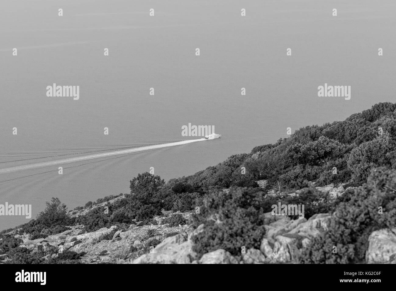 Orario estivo sull isola di Brač nel 2017 Foto Stock