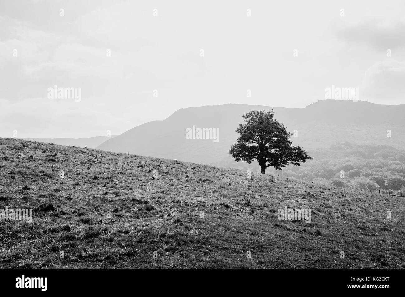 Il Peak District paesaggio in autunno/inverno Foto Stock