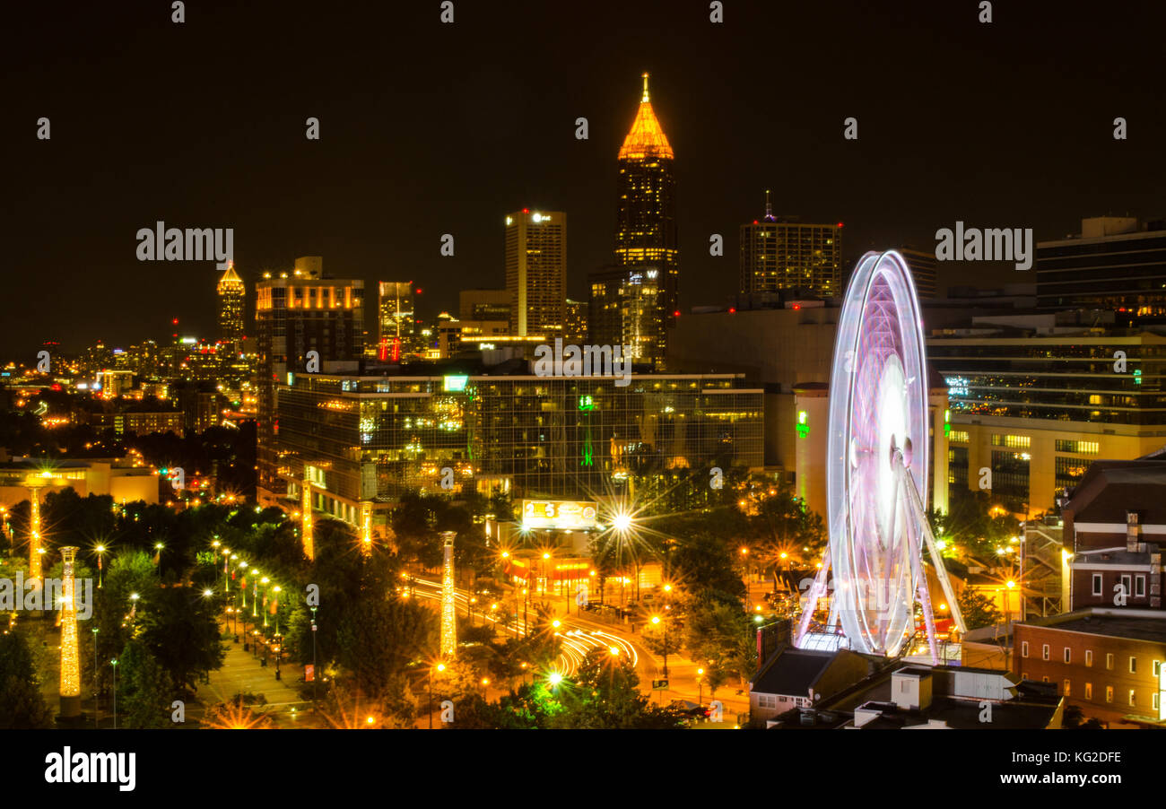 Atlanta Downtown Foto Stock