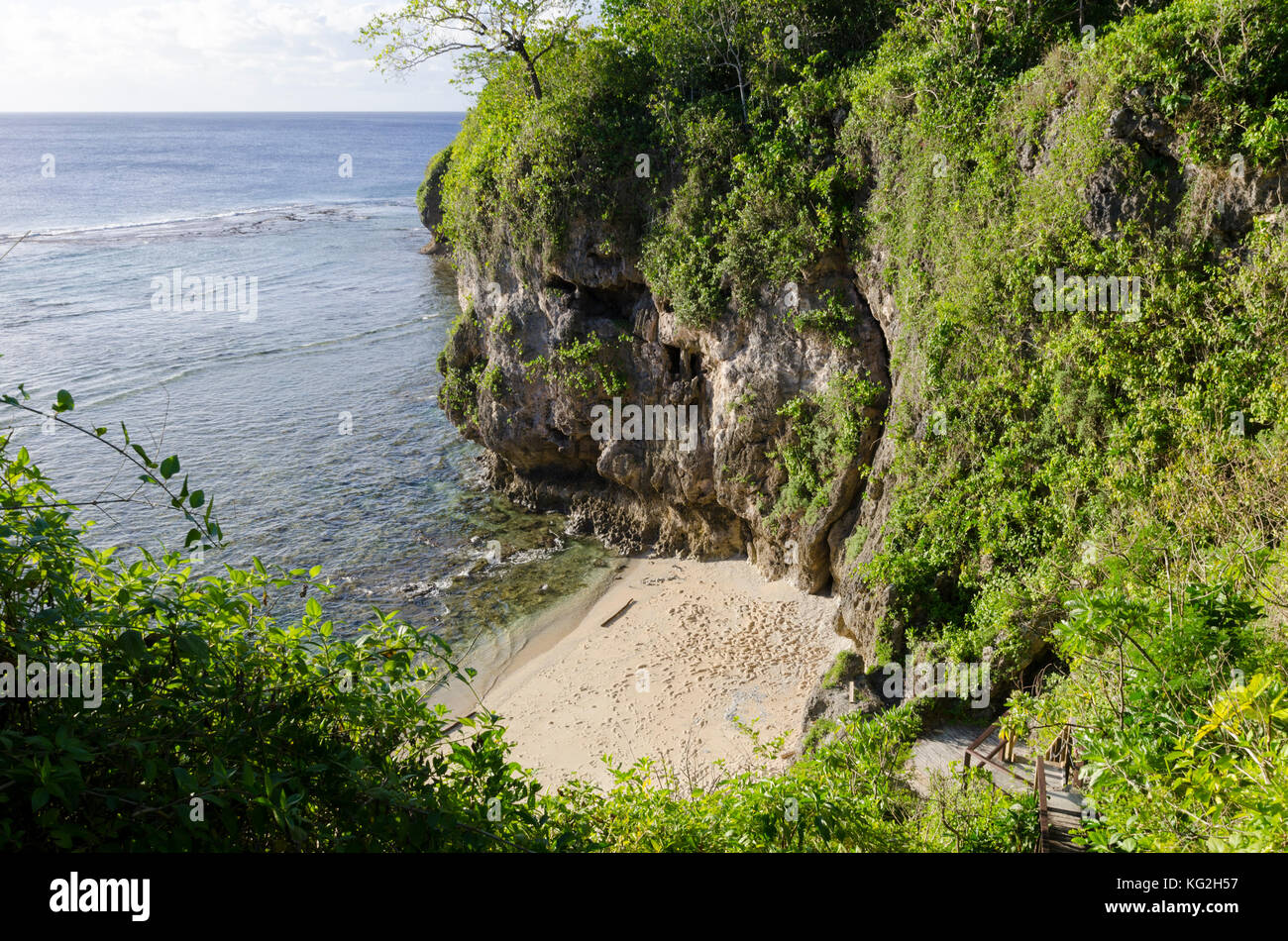 Spiaggia di sabbia, HI, Niue, South Pacific Oceania Foto Stock