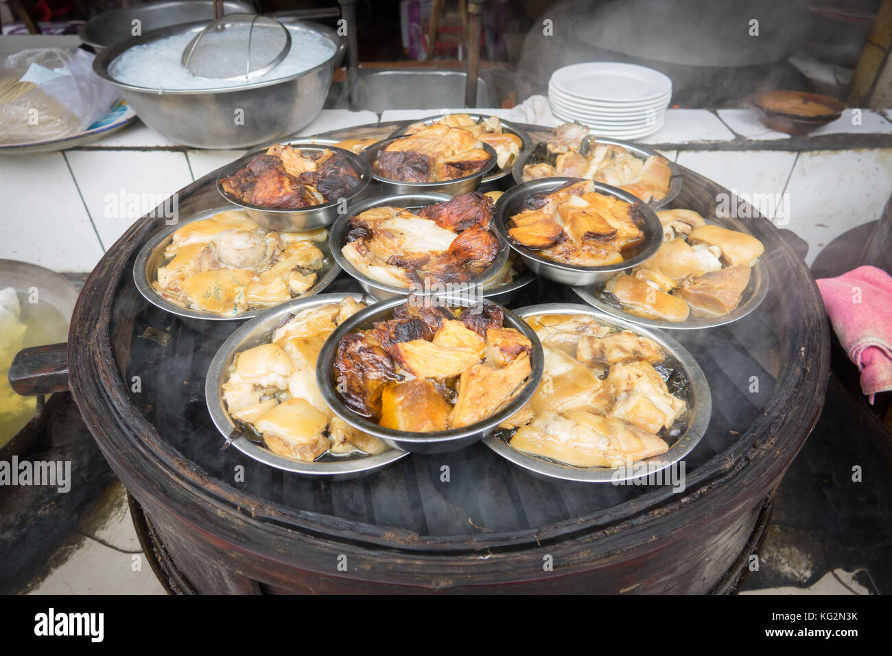 Sichuan il cibo di strada in chaina Foto Stock