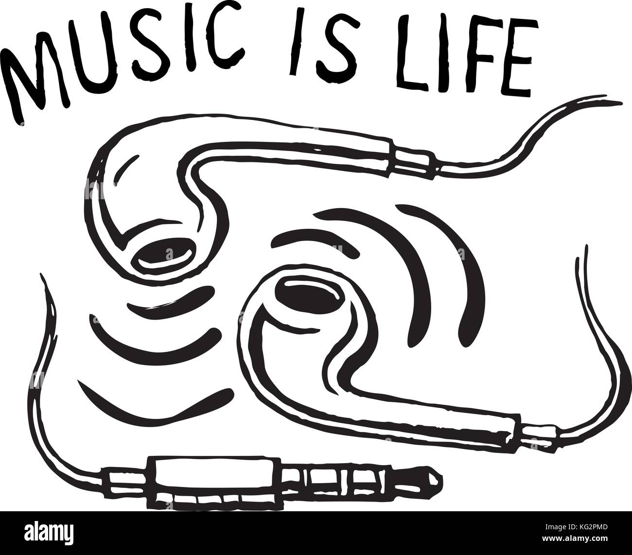 Cuffie Smartphone La Musica E Vita Immagine E Vettoriale Alamy