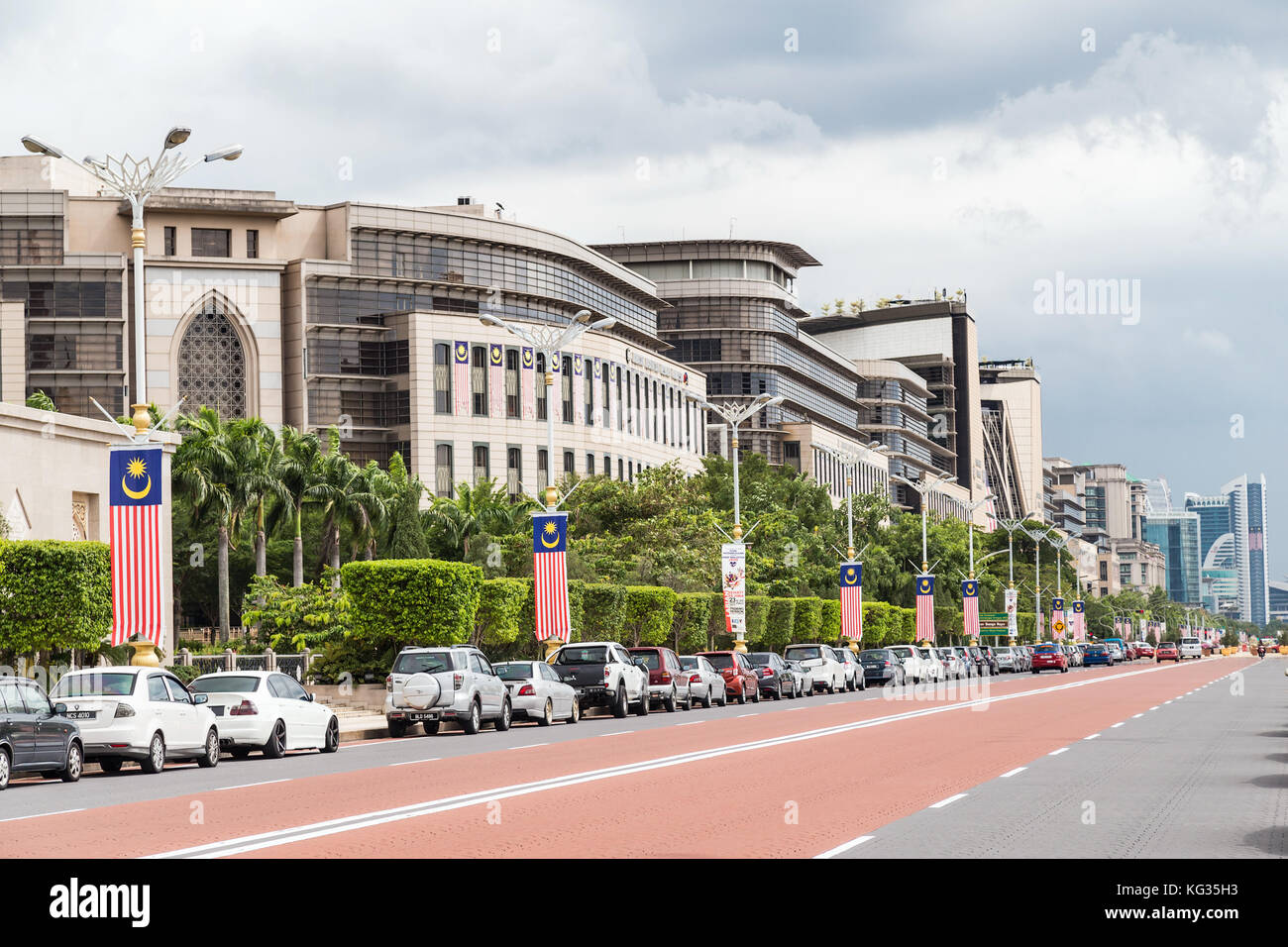 Persiaran Perdana Avenue a Putrajaya, Malesia Foto Stock