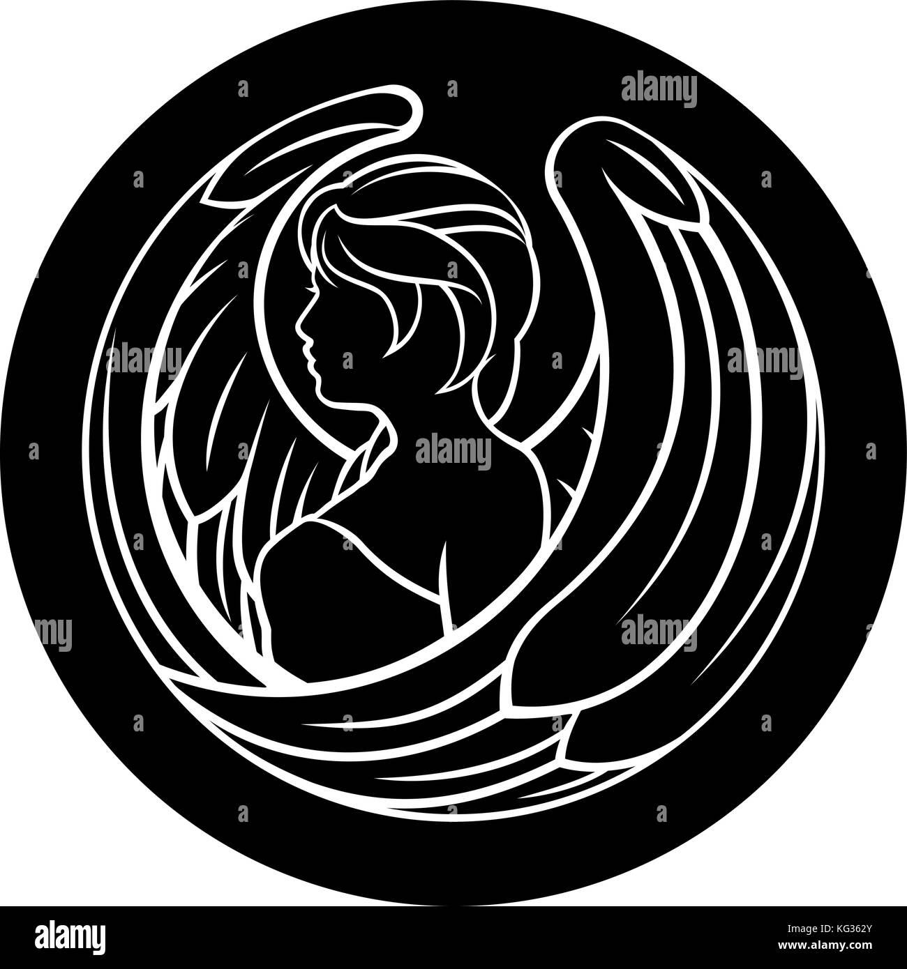 Virgo segno zodiacale Illustrazione Vettoriale