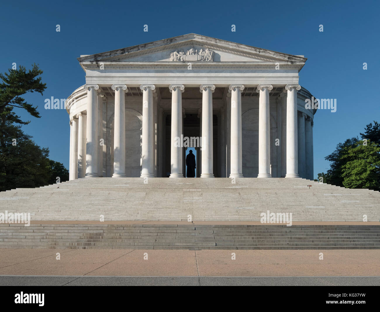 Il Jefferson Memorial, National Mall di Washington DC, Stati Uniti d'America Foto Stock