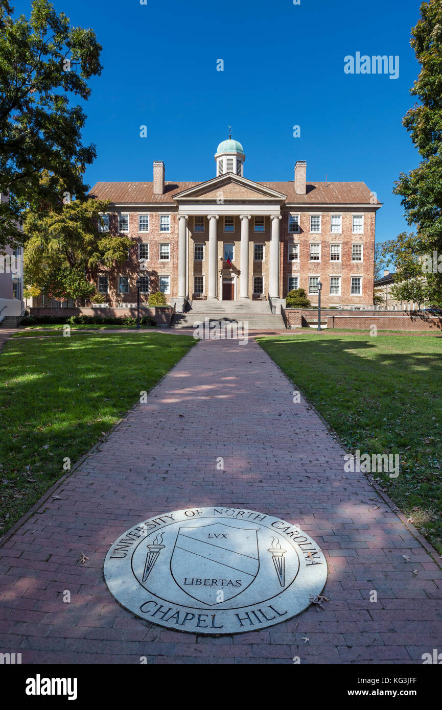Edificio Sud, Università della North Carolina a Chapel Hill, North Carolina, STATI UNITI D'AMERICA Foto Stock
