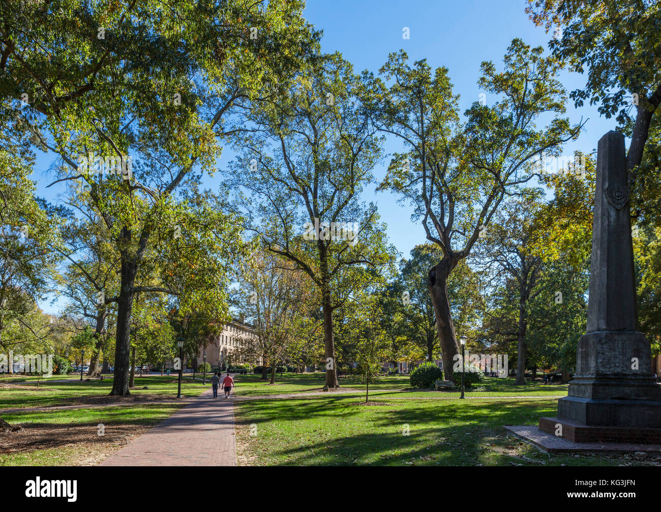 McCorkle Place, Università della North Carolina a Chapel Hill, North Carolina, STATI UNITI D'AMERICA Foto Stock