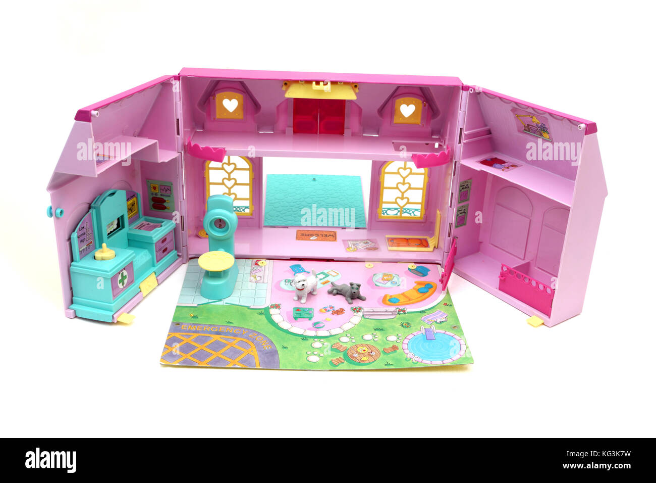 Vintage degli anni novanta Toy BBC Animal Hospital Adotion Pet Centre Foto Stock