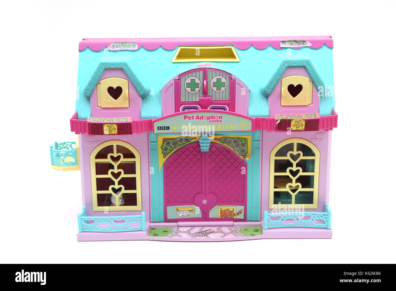 Vintage degli anni novanta Toy BBC Animal Hospital Adotion Pet Centre Foto Stock