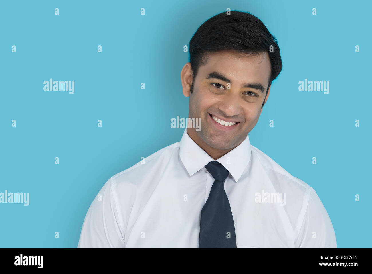 Ritratto di imprenditore sorridente Foto Stock