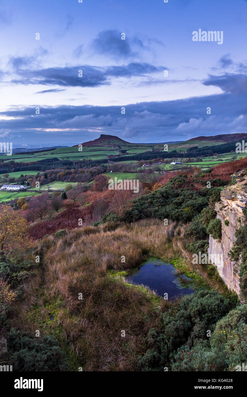 Gribdale oltre looing roseberry topping. Foto Stock
