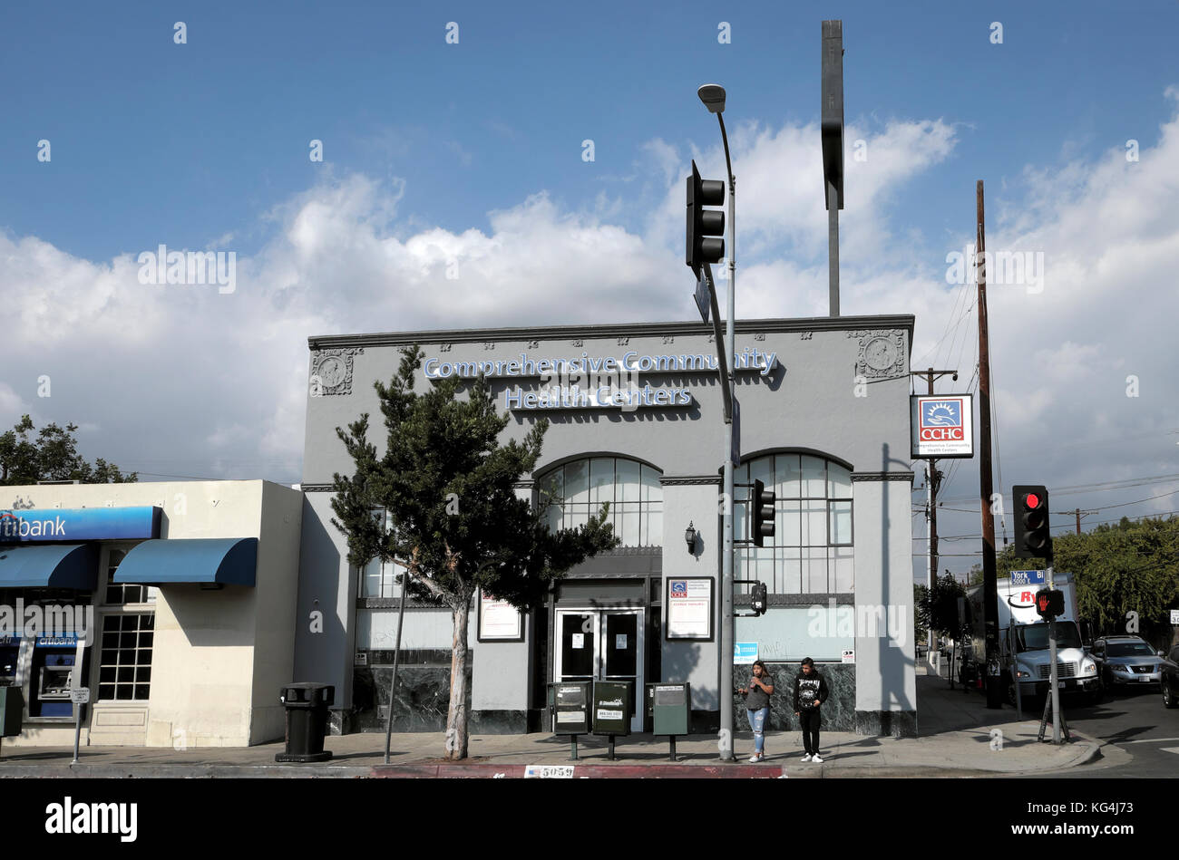 CCHC globale comunitaria di centri di salute healthcare edificio su York Boulevard di Highland Park, NE Los Angeles California USA KATHY DEWITT Foto Stock