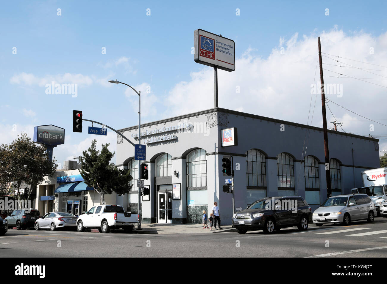 CCHC globale comunitaria di centri di salute healthcare edificio su York Boulevard di Highland Park, NE Los Angeles California USA KATHY DEWITT Foto Stock