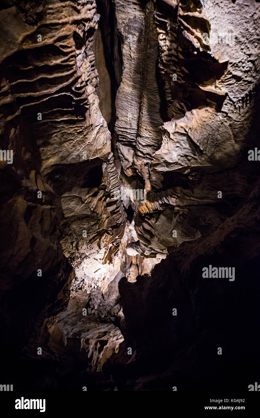 Grotta che conduce a ruby cade a Lookout Mountain, vicino a Chattanooga, Tennessee Foto Stock