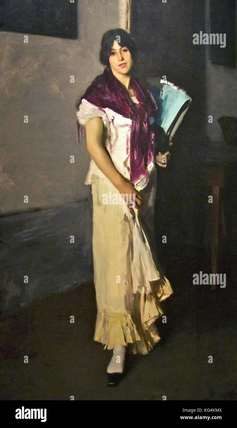 John Singer Sargent un veneziano donna Foto Stock