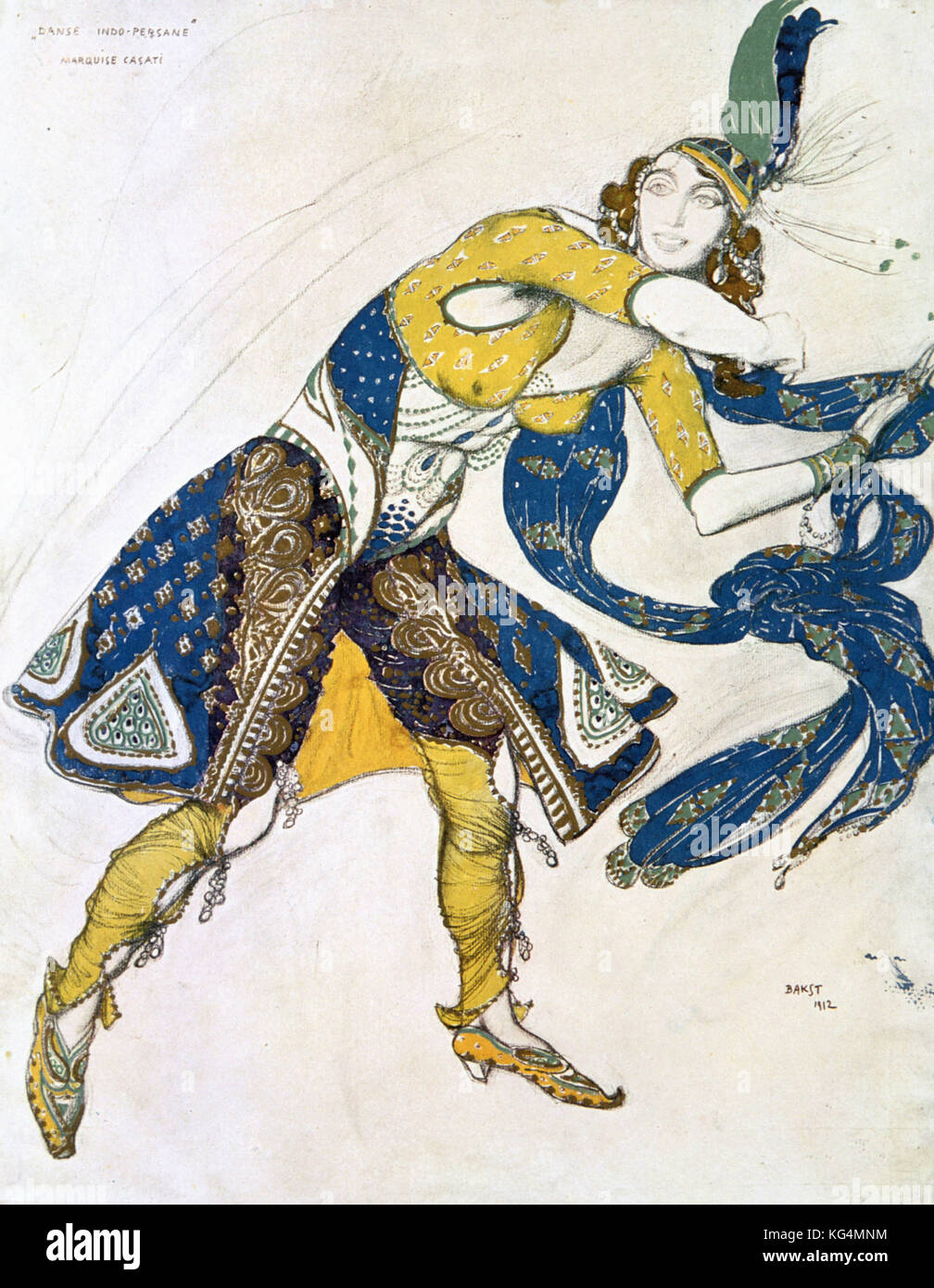 Leon Bakst - ballerino indiano. Foto Stock