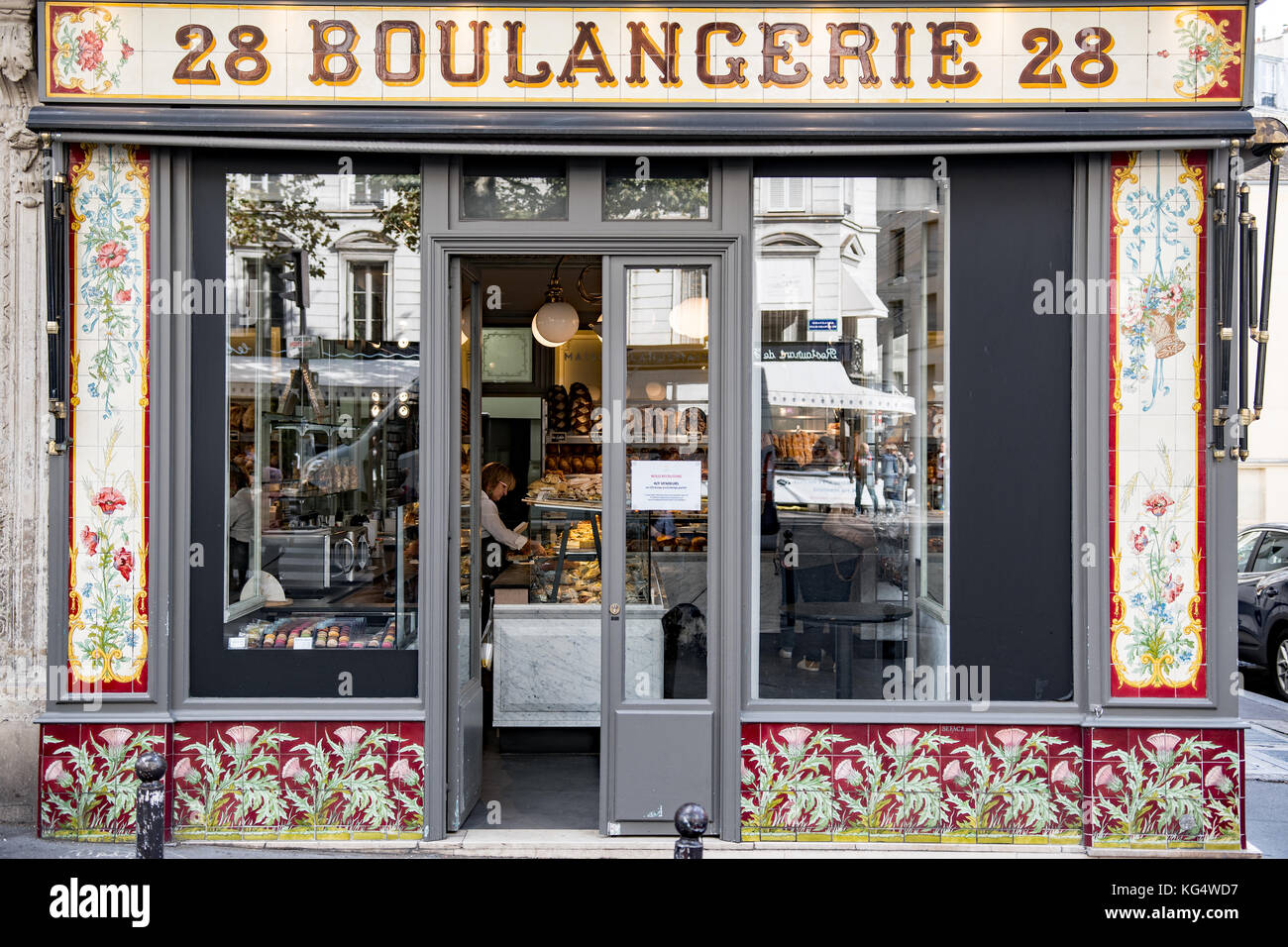 In stile tradizionale francese bakery shop Foto Stock