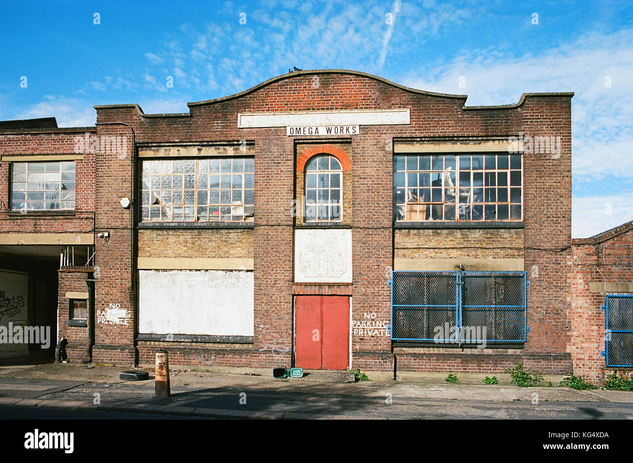 L'omega funziona, in harringay warehouse district, North London REGNO UNITO Foto Stock