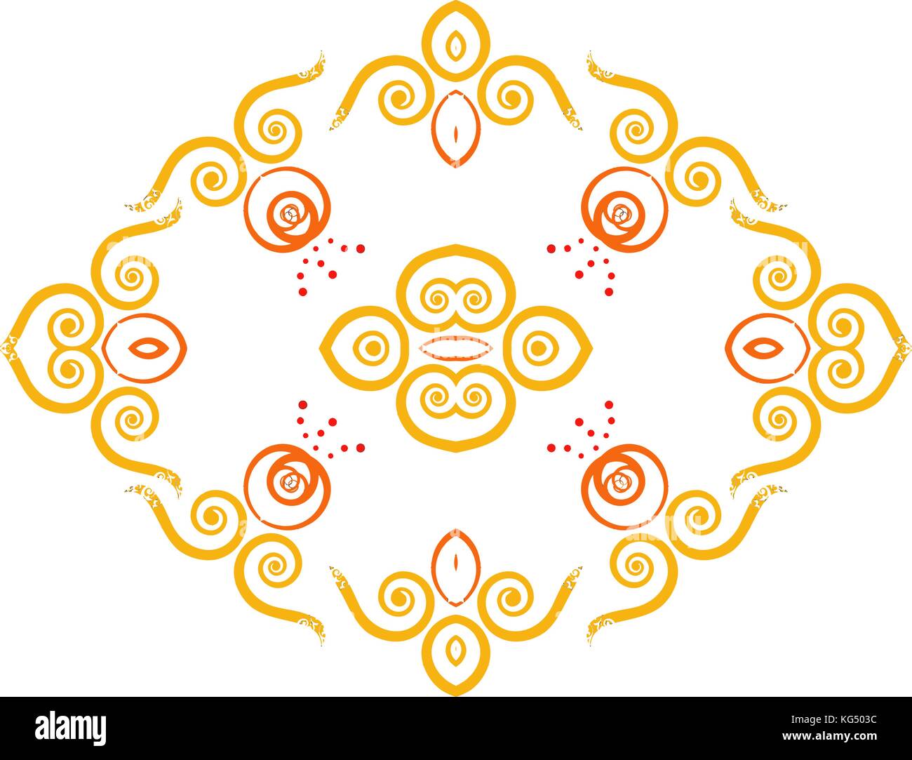 Vettore di cuciture oro fiorire di pattern design di ricamo Illustrazione Vettoriale