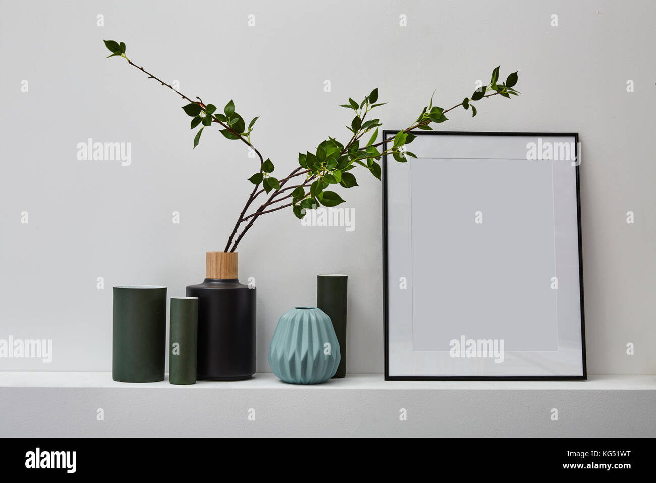 Interior design moderno stile skandinavian Foto Stock