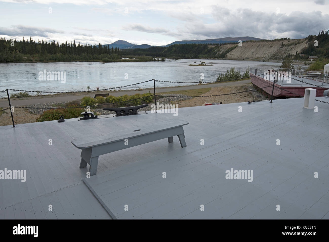 SS Klondike, Sternwheeler, vaporetto, battello a pale, fiume Yukon, Whitehorse, Yukon, Canada Foto Stock