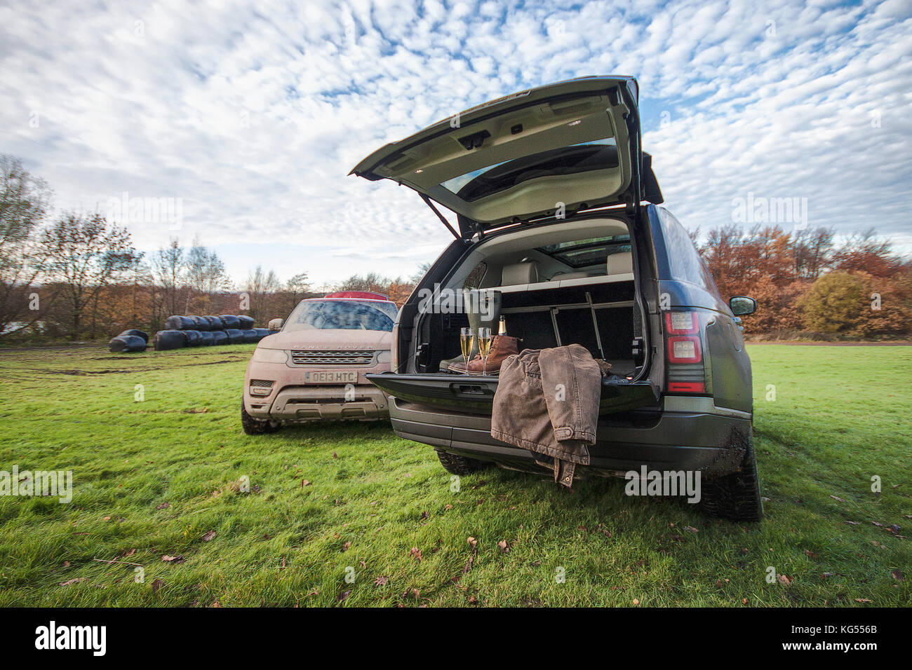 Range Rover Sport e pieno di grasso Foto Stock