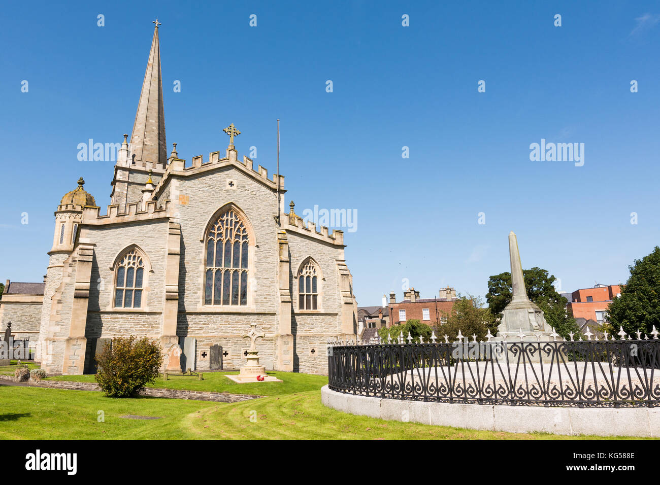 St columb's Cathedral, Derry, Irlanda del Nord Foto Stock