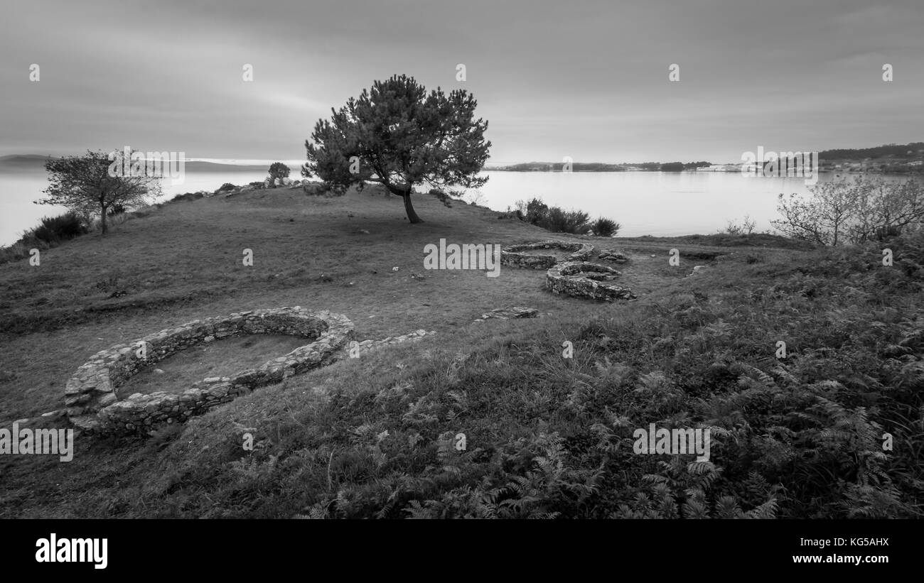 Castro de neixon,boiro,A Coruña Foto Stock