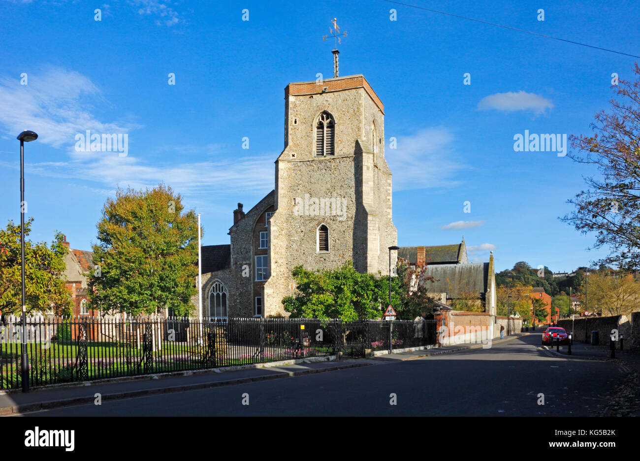 Chiesa di Sant'Elena presso il Great Hospital of St Giles a Bishopgate, Norwich, Norfolk, Inghilterra, Regno Unito. Foto Stock