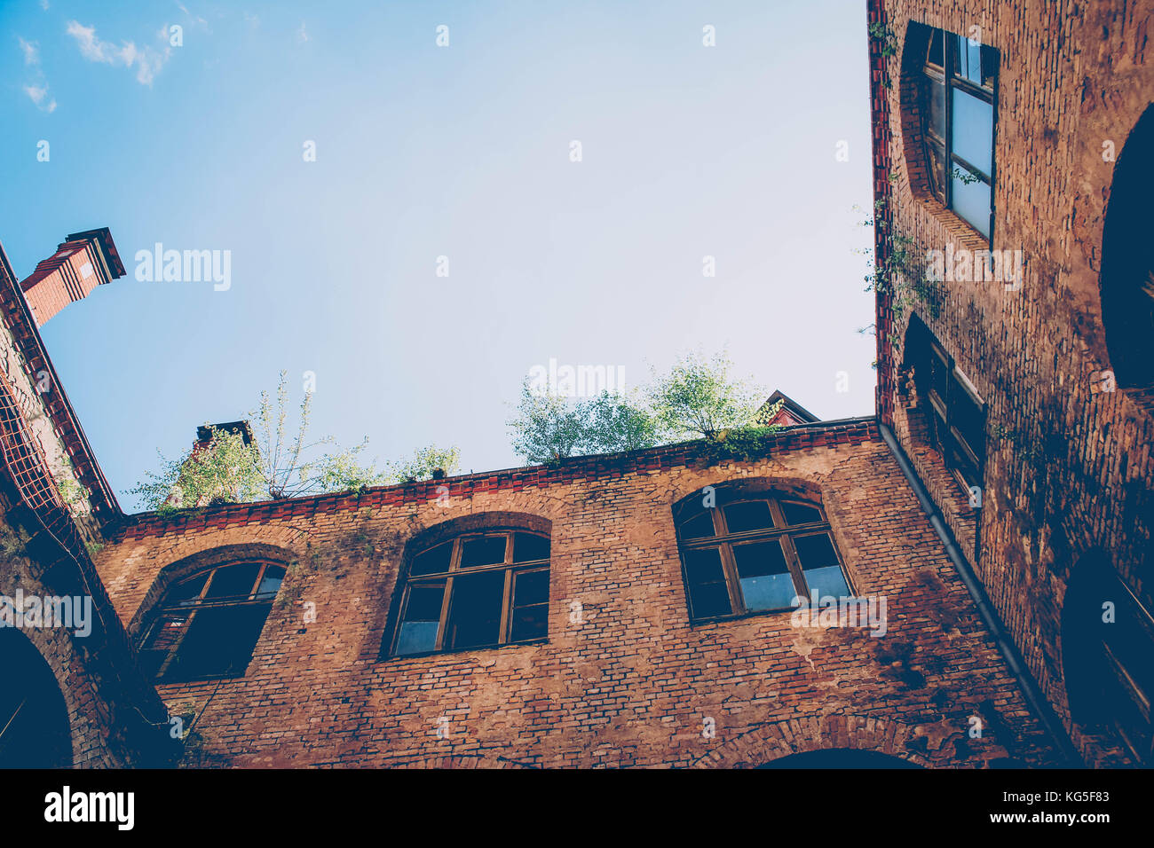 Edificio basso angolo shot Foto Stock