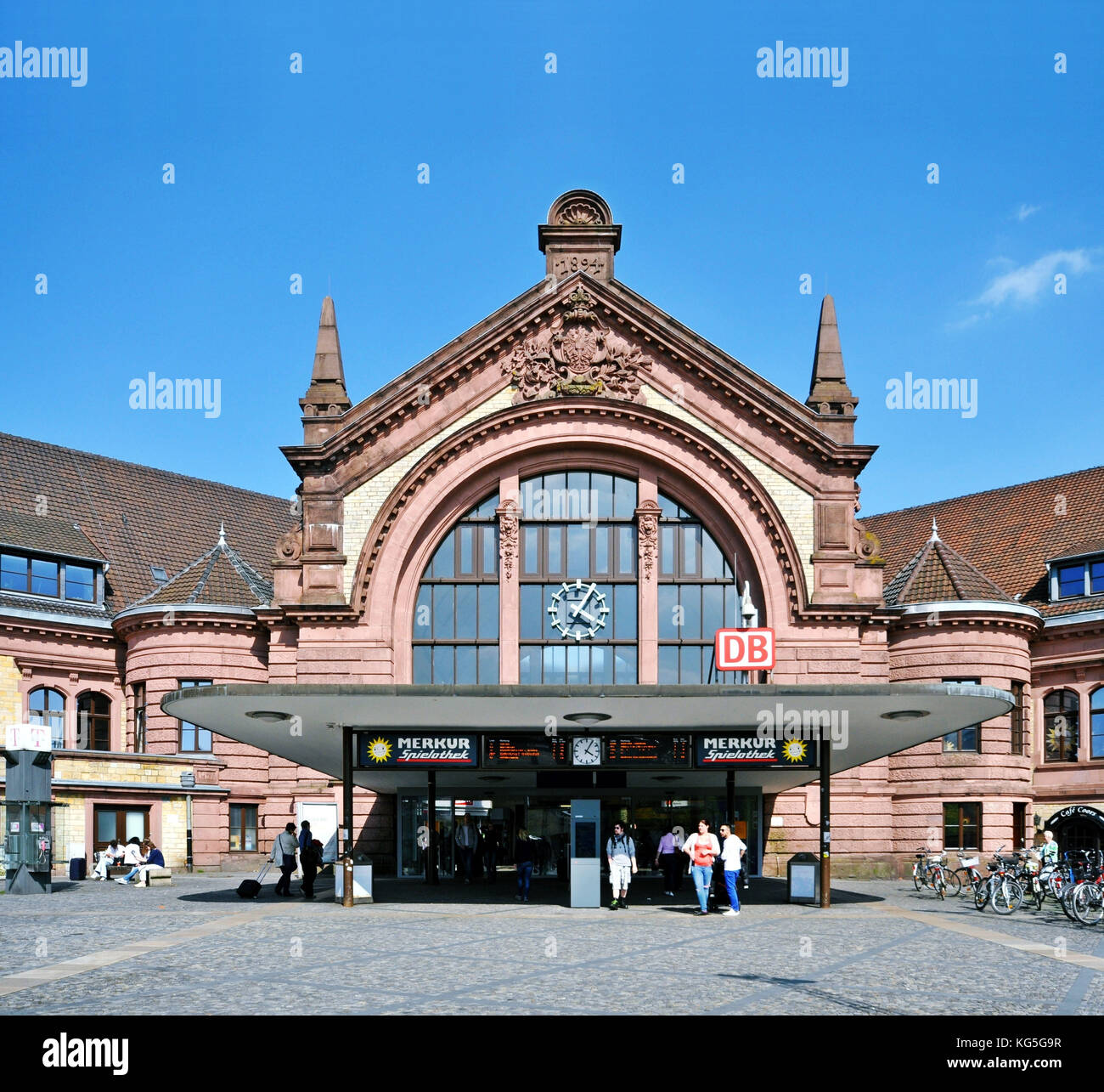 Osnabrück, bassa Sassonia, stazione centrale di Portal Foto Stock