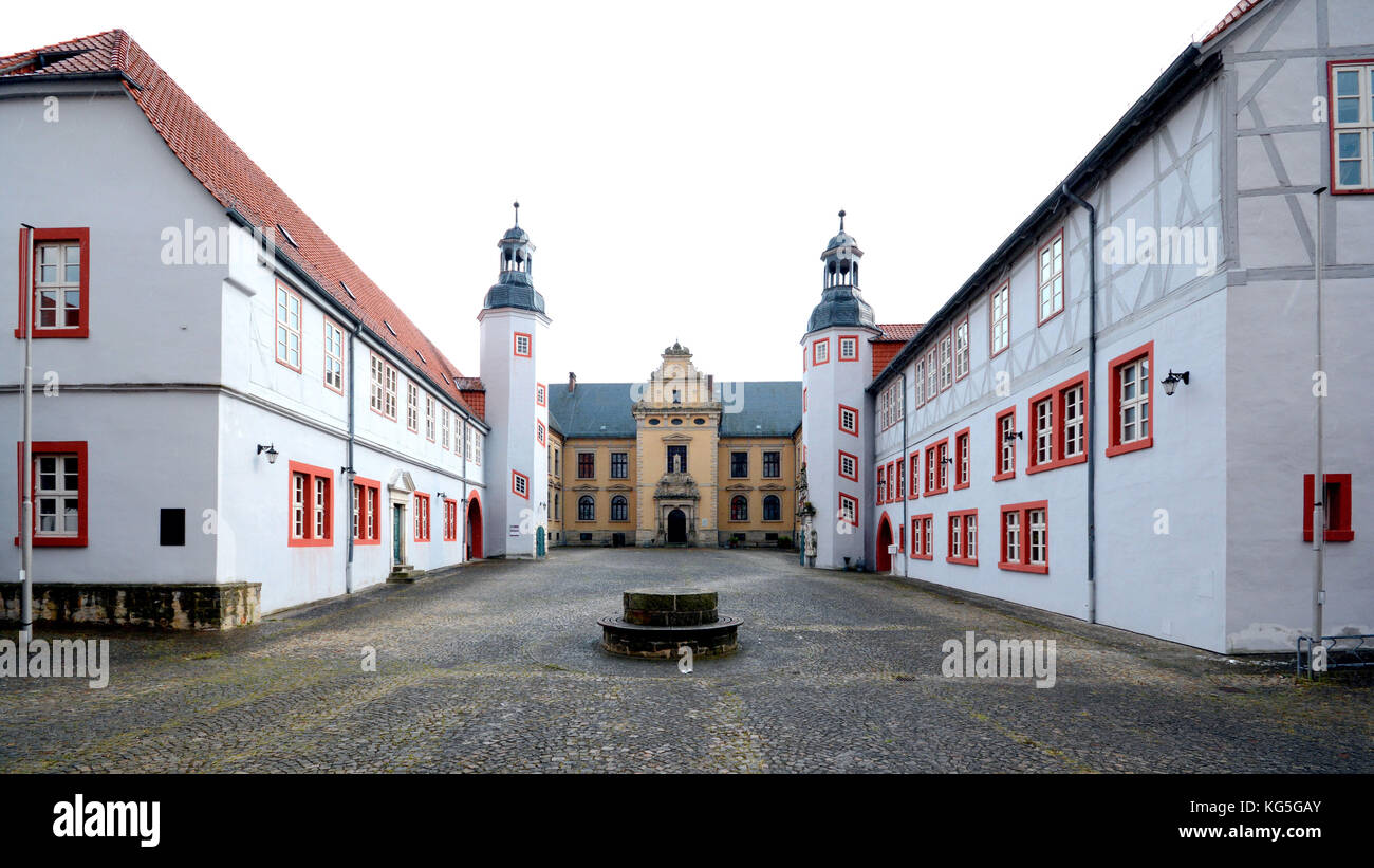 Helmstedt, bassa Sassonia, Collegienflügel della storica università di Helmstedt. Foto Stock