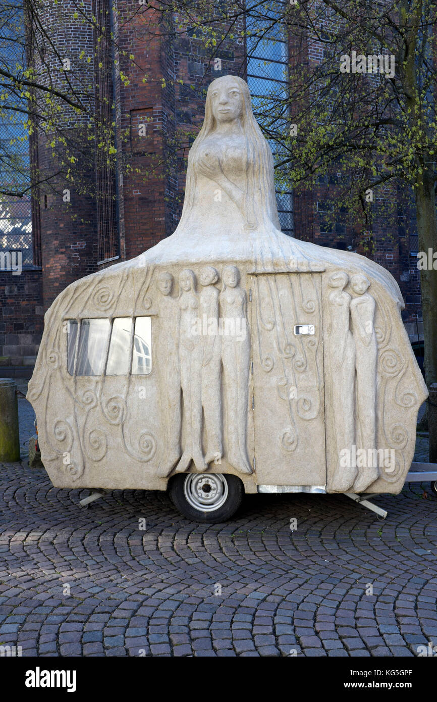 Aarhus, capitale culturale nel 2017 - arte in sala pubblica Foto Stock