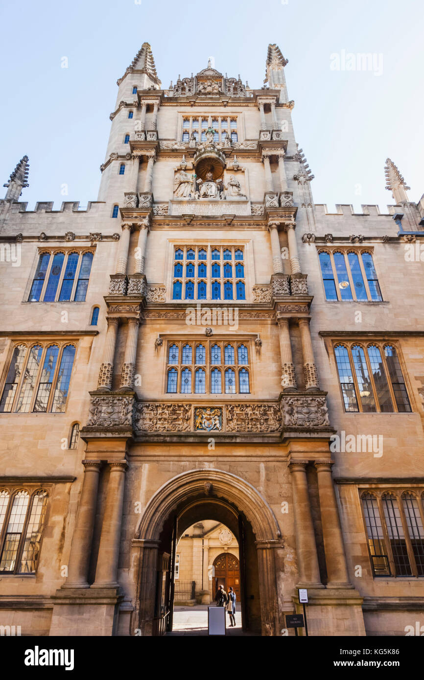 Inghilterra, oxfordshire, Oxford, Oxford University, biblioteca Bodleian Library Foto Stock