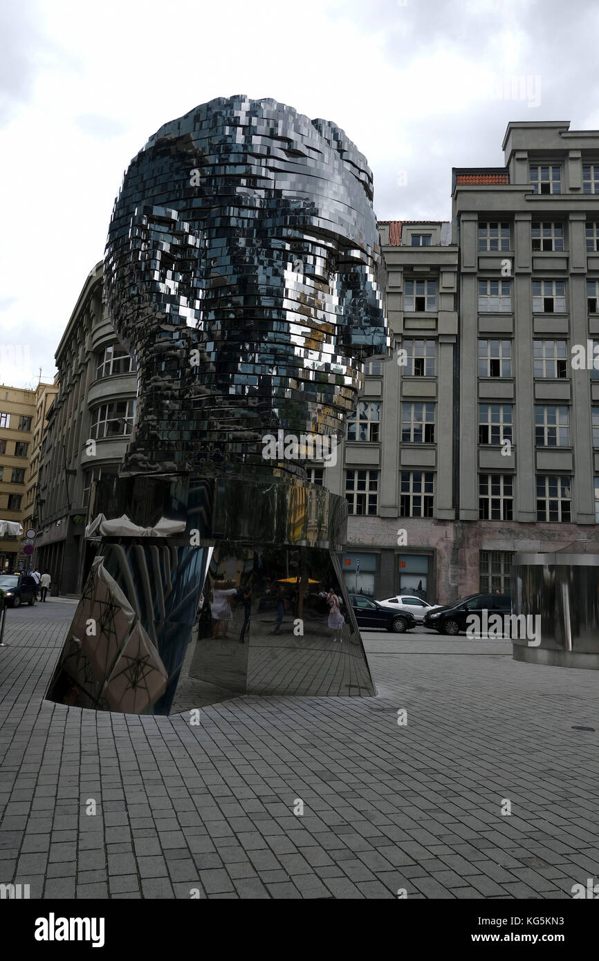 Europa, Repubblica Ceca, Praga, arte, scultura, la metamorfosi, Franz Kafka Foto Stock