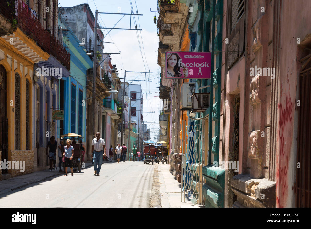 Cuba, Repubblica di Cuba, America Centrale, Isola dei Caraibi. Città di Avana. Foto Stock