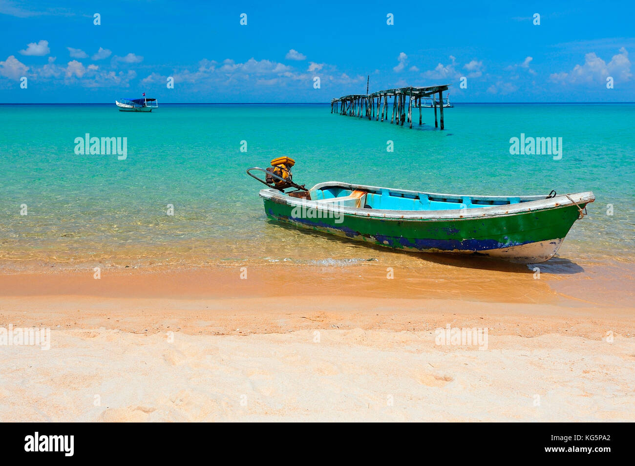 In Cambogia, Sihanoukville, koh rong samloem isola, Sunset beach Foto Stock