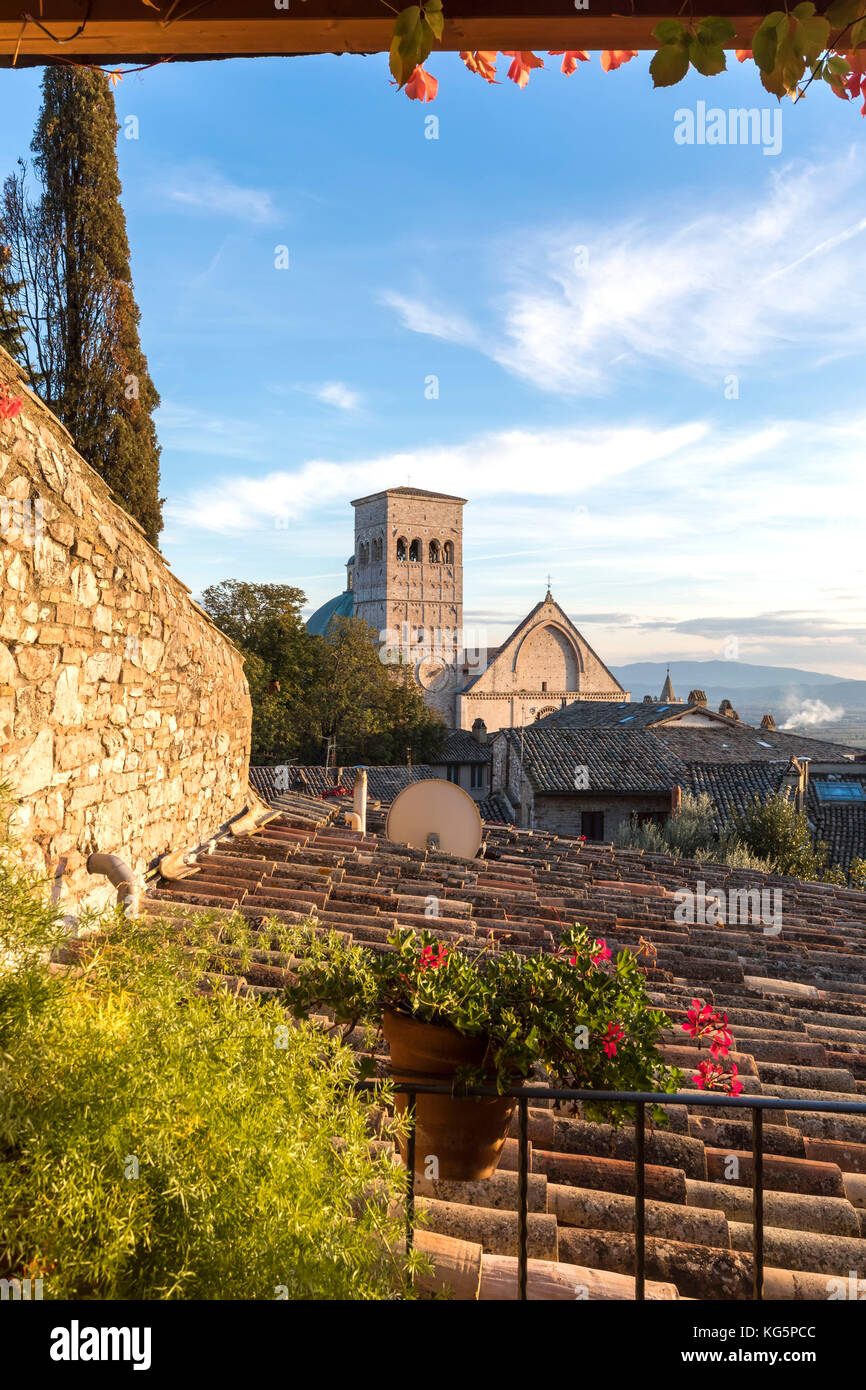Cattedrale di San Rufino, villaggio di Assegni, Perugia, Umbria, Italia Foto Stock