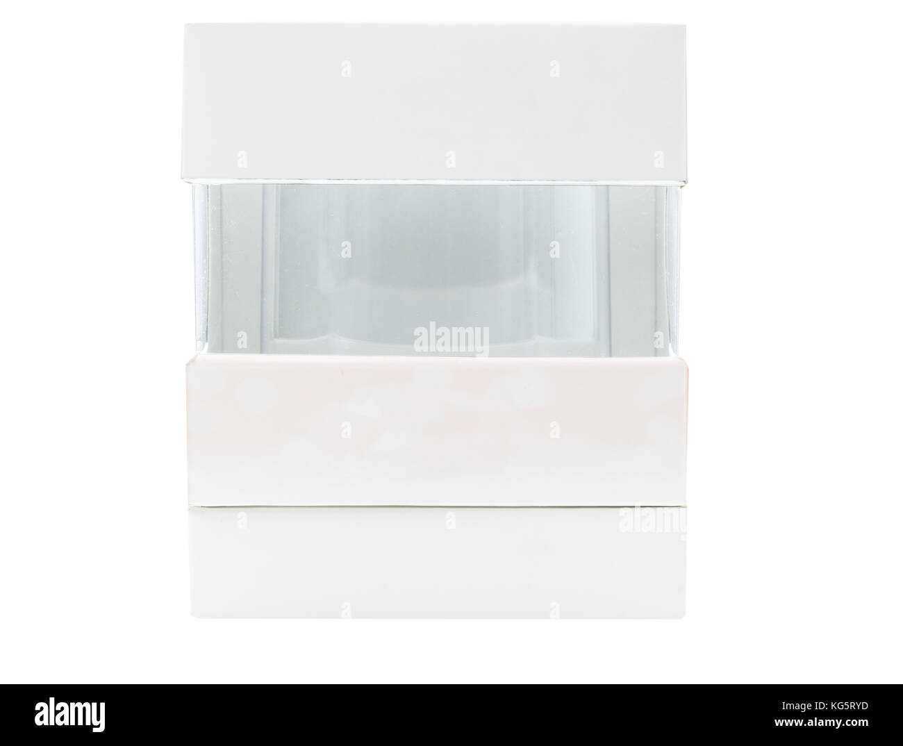 Confezione di lusso per siero per la cura della pelle isolato su bianco sfondo con etichetta vuota e spazio per la copia Foto Stock