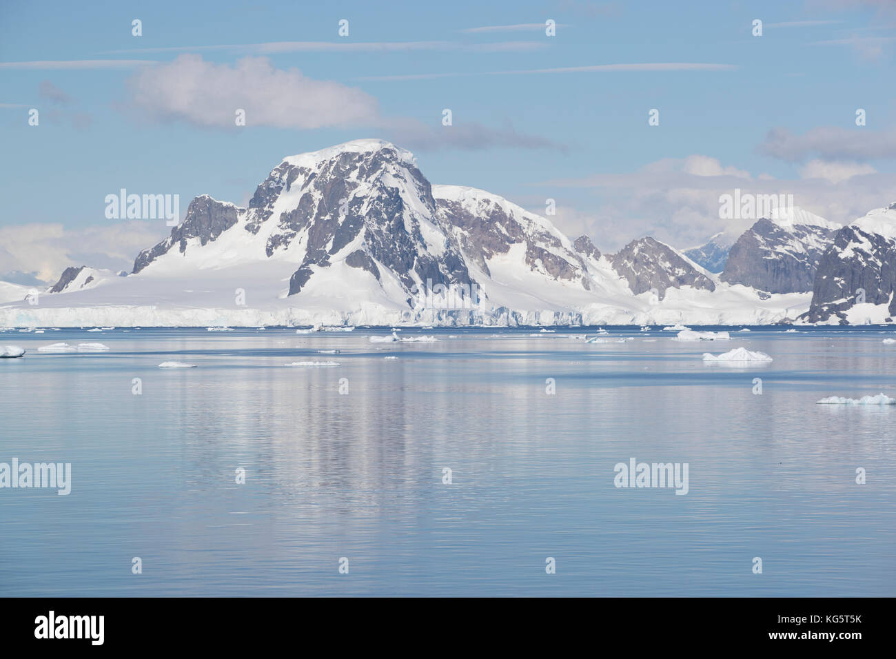 La gamma della montagna, Antartide Foto Stock