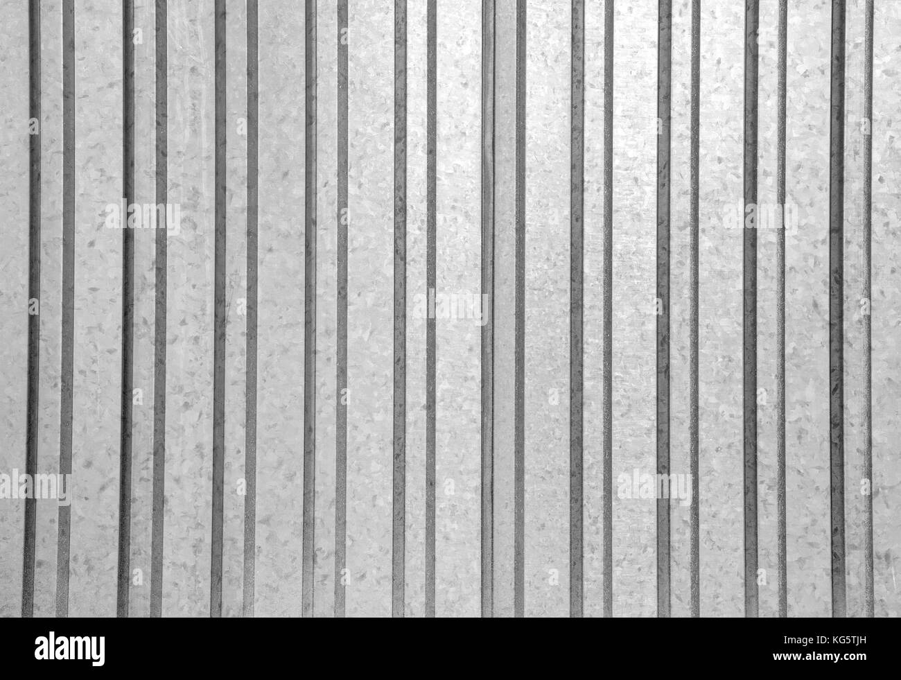 Ferro corrugato sfondo, la texture in bianco e nero Foto Stock