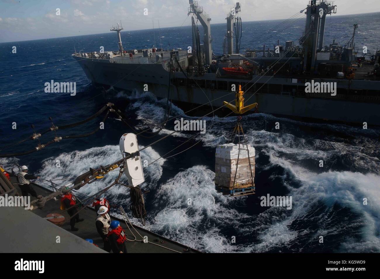 Marines assegnato al XV Marine Expeditionary Unit (MEU) Battaglione atterraggio Squadra 1st Batta Foto Stock