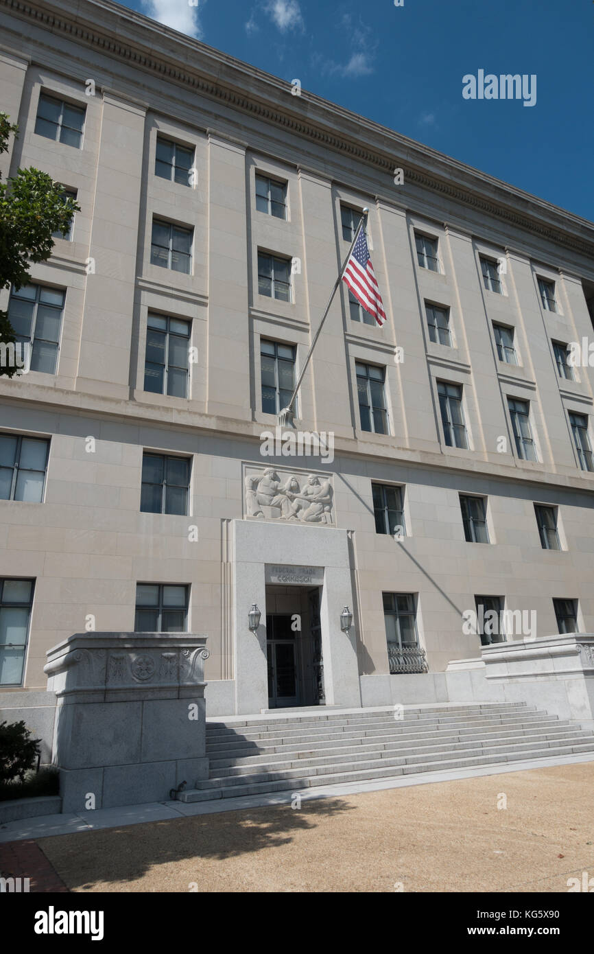 La Commissione federale per il commercio edificio in Washington DC, Stati Uniti. Foto Stock