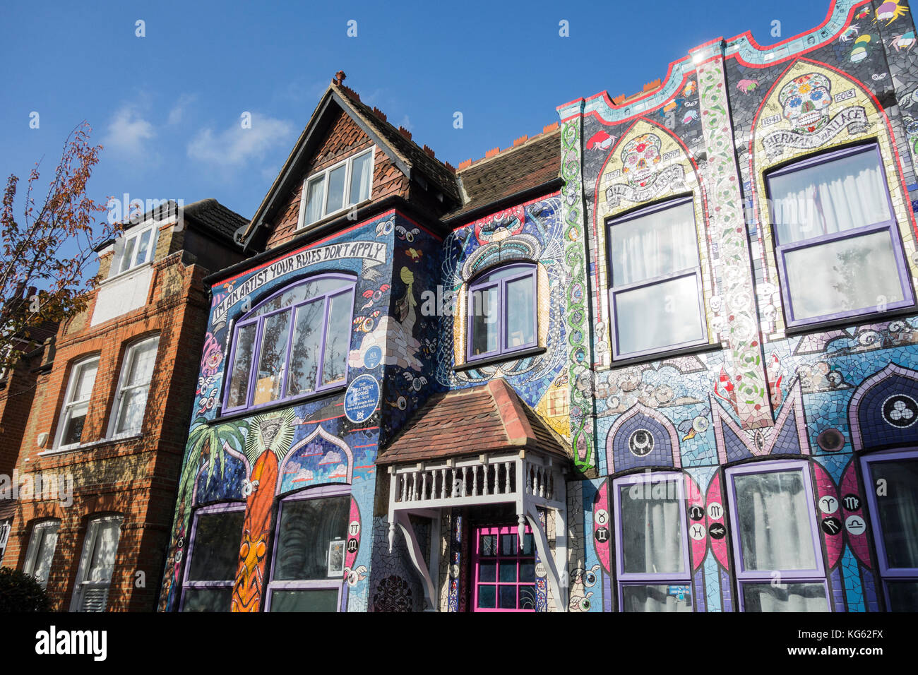 La facciata esterna della Baronessa von Reichardt meraviglioso sale trattamento a Chiswick, West London, Regno Unito. Foto Stock