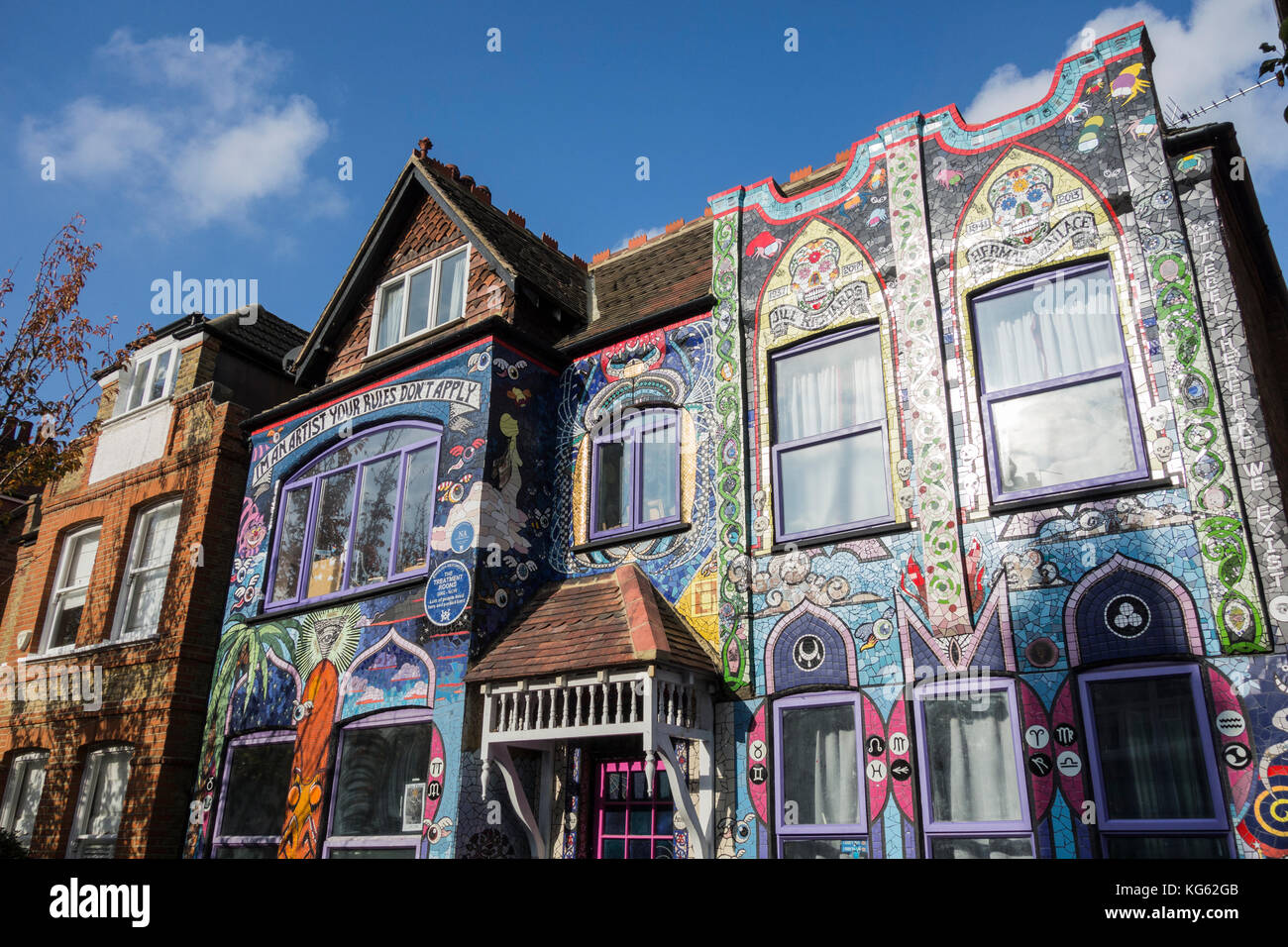 La facciata esterna della Baronessa von Reichardt meraviglioso sale trattamento a Chiswick, West London, Regno Unito. Foto Stock