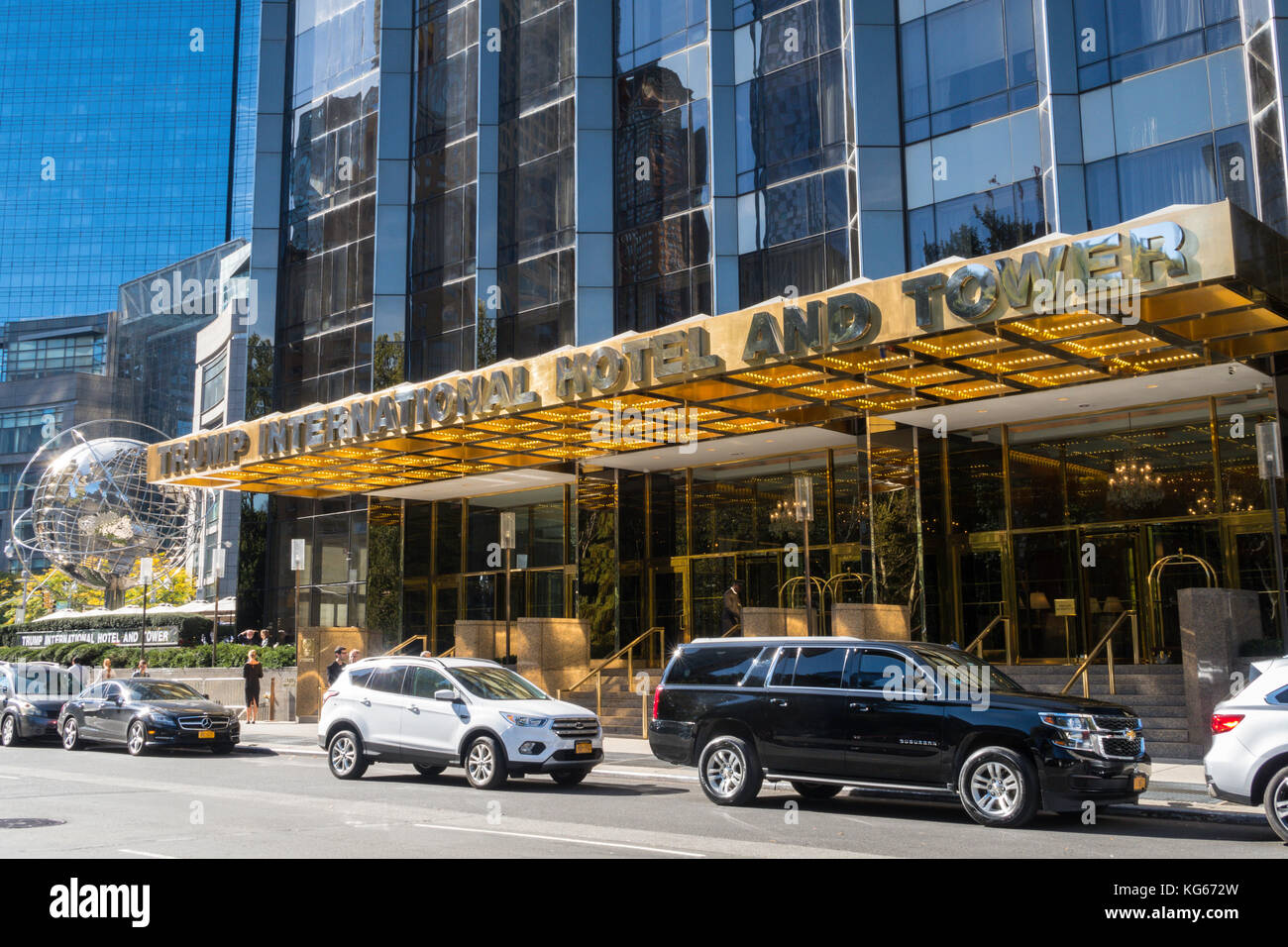 Trump International Hotel and Tower, Columbus circle, NYC, Stati Uniti d'America Foto Stock