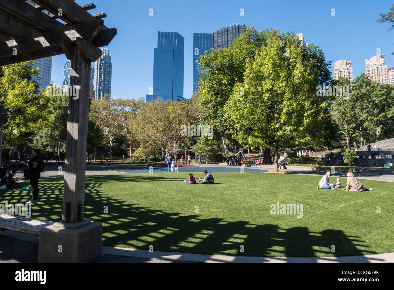 Heckscher parco giochi di Central Park, New York, Stati Uniti d'America Foto Stock